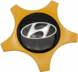 C70813Y Hyundai Veloster OEM Yellow Center Cap #52960-2V000SYY